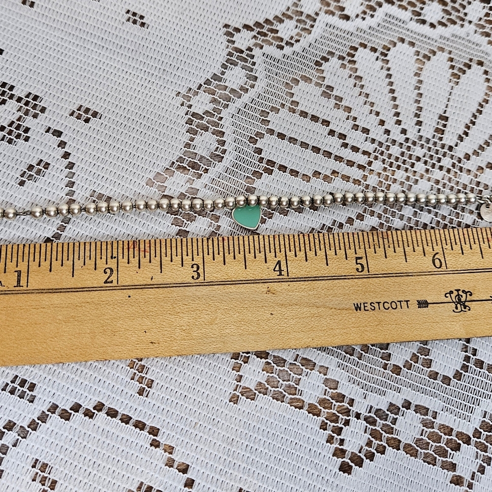 Tiffany & Co. Blue Heart Tag Bracelet - Picture 6 of 8